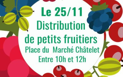 Distribution de petits fruitiers